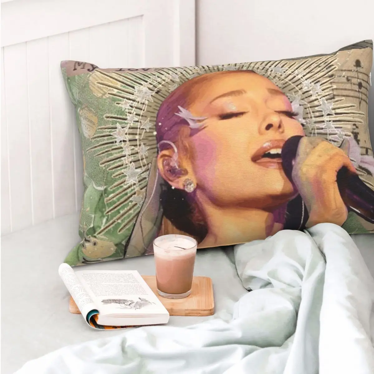Ariana Grande Singer Rectangle Pillowcase Cushion Cover Decorative Bedroom Bed Home Comfort Throw Pillow