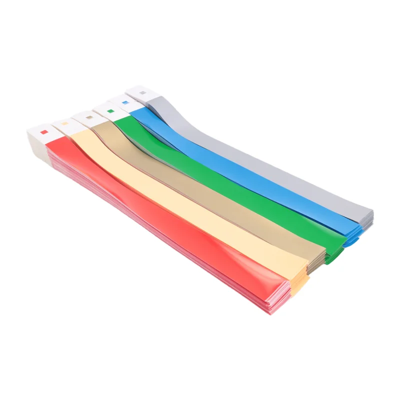 T82C Hot Sale-600 PCS Neon Colored Wristbands For Events, Synthetic Paper Waterproof Lightweight Activity Identification Wristba