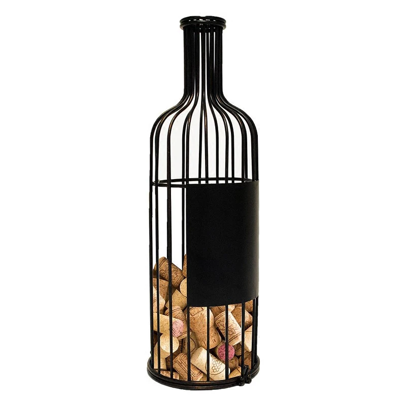 

Pure handmade wrought iron ornaments, red wine bottle ornaments
