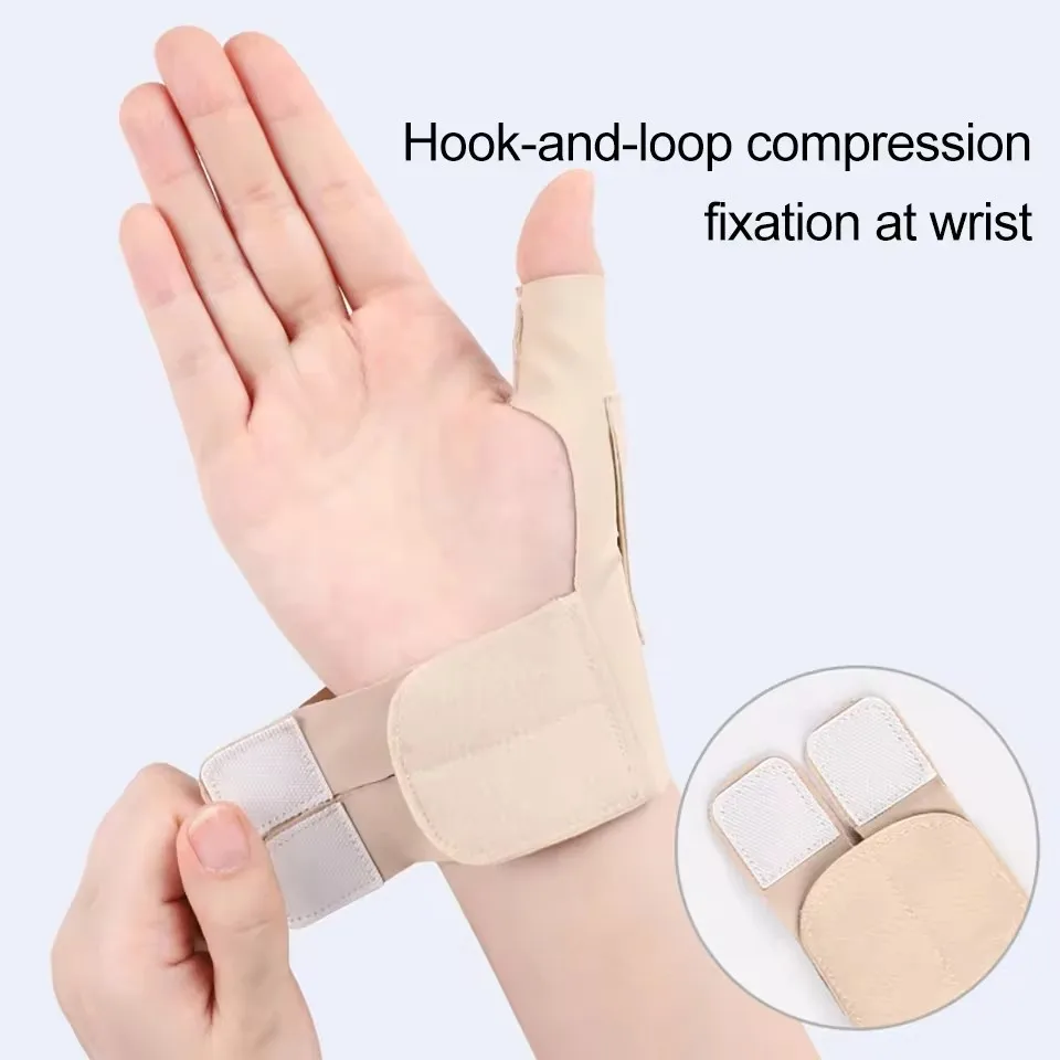 GOBYGO 1Pcs Adjustable Thumb Sleeve Tendon Protection Lightweight Breathable Non-slip Non-stuffy Wrist Protector Joint Sprain