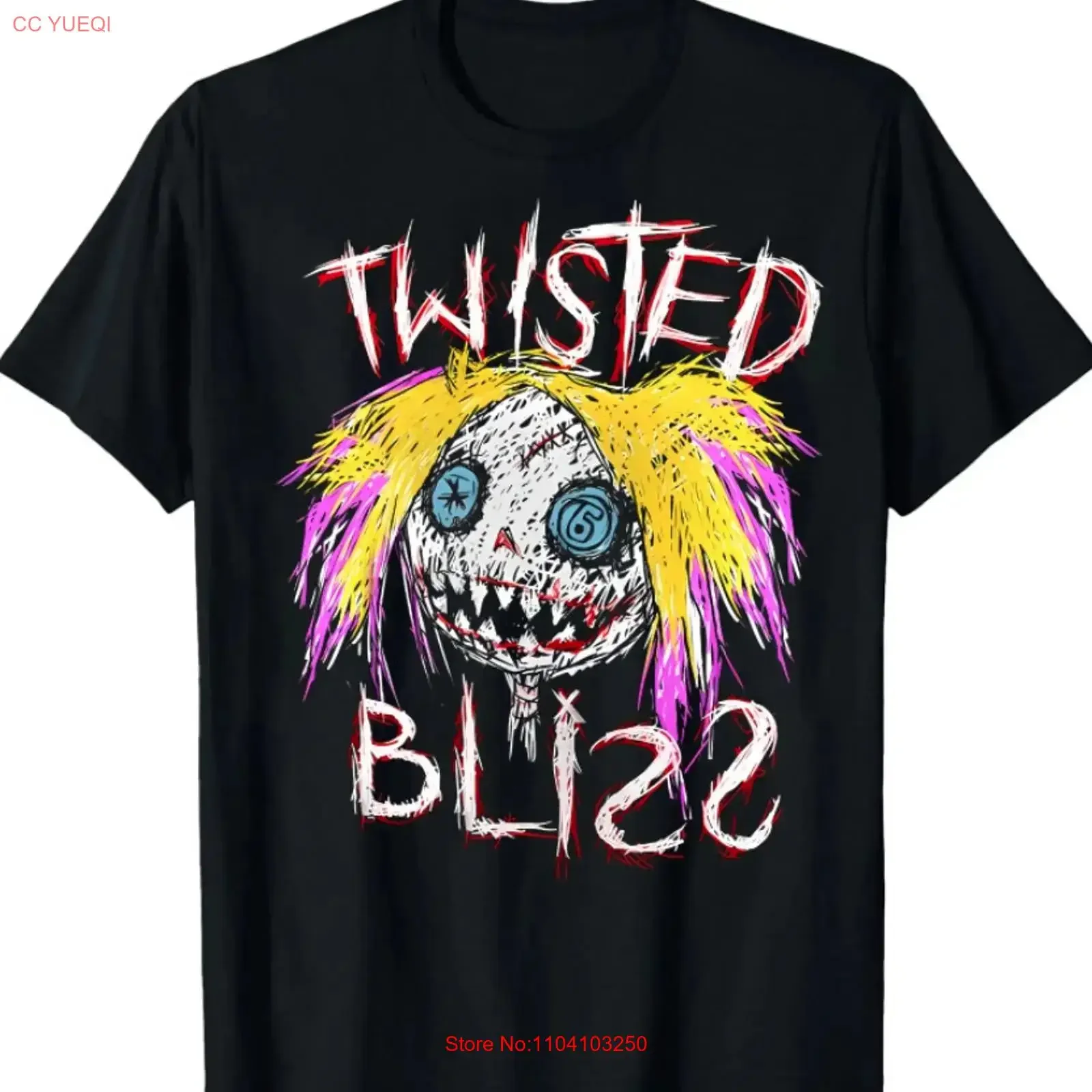 T-shirt noir Alexa Bliss torsadé, délavé vintage, décontracté, pour tous les jours, doux, légèrement respirant, polyvalent, extensible