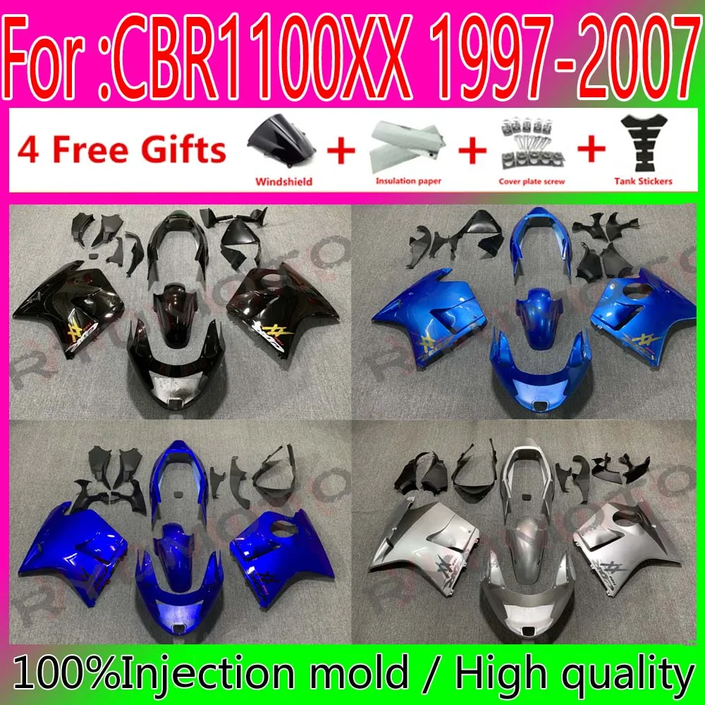 NEW ABS Motorcycle Plastic Bodywork Full Fairing Kit For 1996 To 2007 CBR1100XX CBR1100 Blackbird CBR 1100 fairings kits