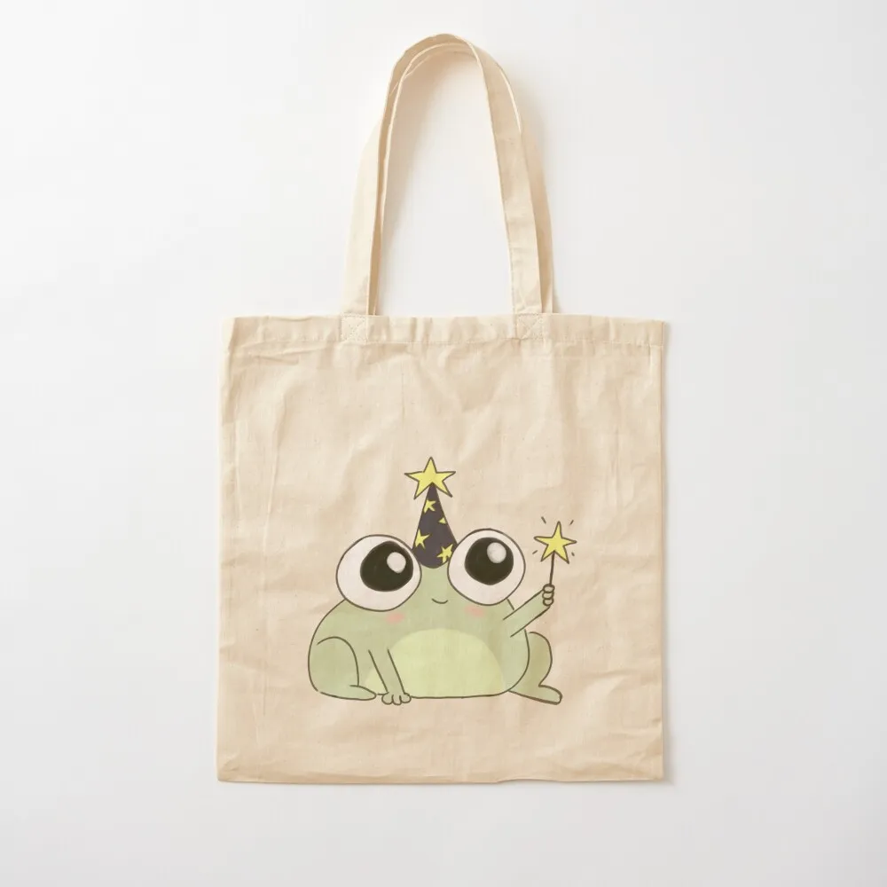 Wizard frog - the cute magic Rogy the froggie Tote Bag sacs de shopping hand bag ladies Beach bag Lady