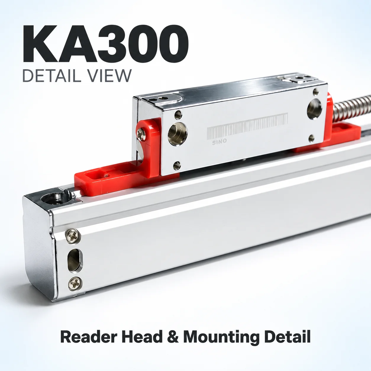 SINO DRO Linear Scale KA300 470mm-1020mm 5um 1um TTL RS422 Optical Ruler Grinder Milling Lathe Ruler Transducer