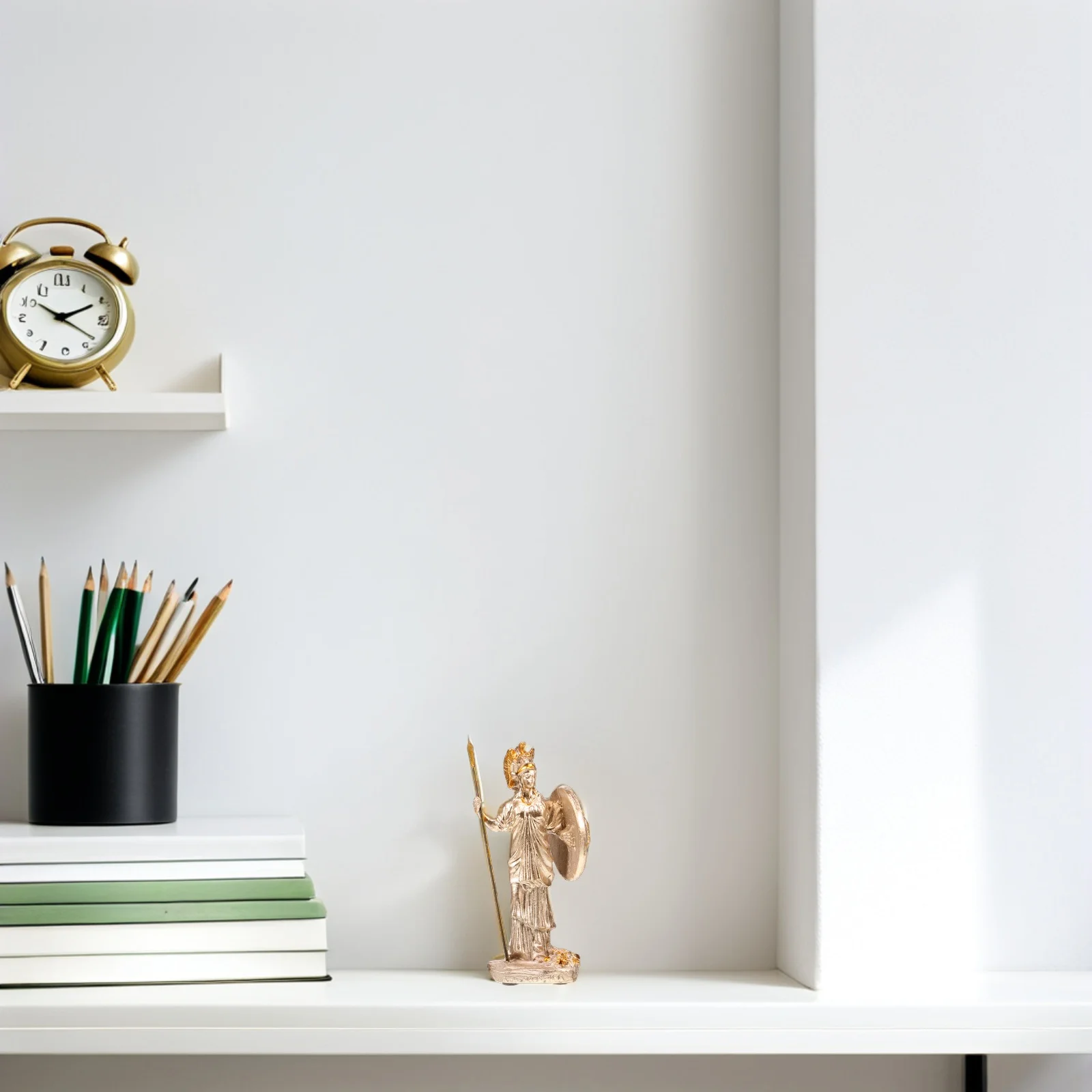 Athena Goddess Of Wisdom Resin Sculpture Mini Statue For Home Office Decor Desktop Ornament Mythology Ancient Greek Roman