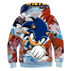 Y2K 2024 Cartoon Cartoon Hoodie 3D Digital Printing Children's Autumn and Winter Clothing Casual Children's Clothing Warm Casual