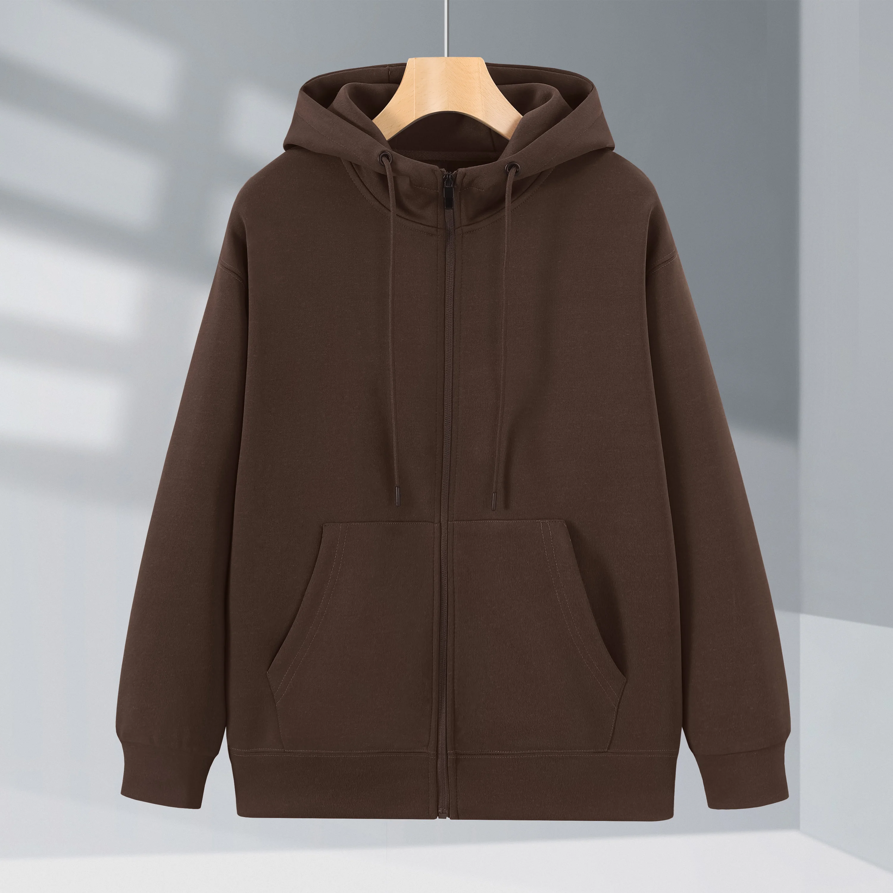 

Men's and Women's Hoodie Autumn and Winter New Coat Zipper Jacket Trendy Brand Velvet Warm Soft Couple Casual Sweater
