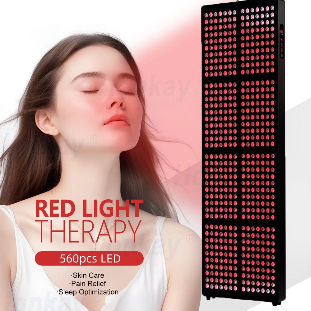 

Professional 560pcs LED Full Body 660nm 850nm Infrared Lamp Device Dual Chips 2400W Red Light Therapy Panel for Anti-aging