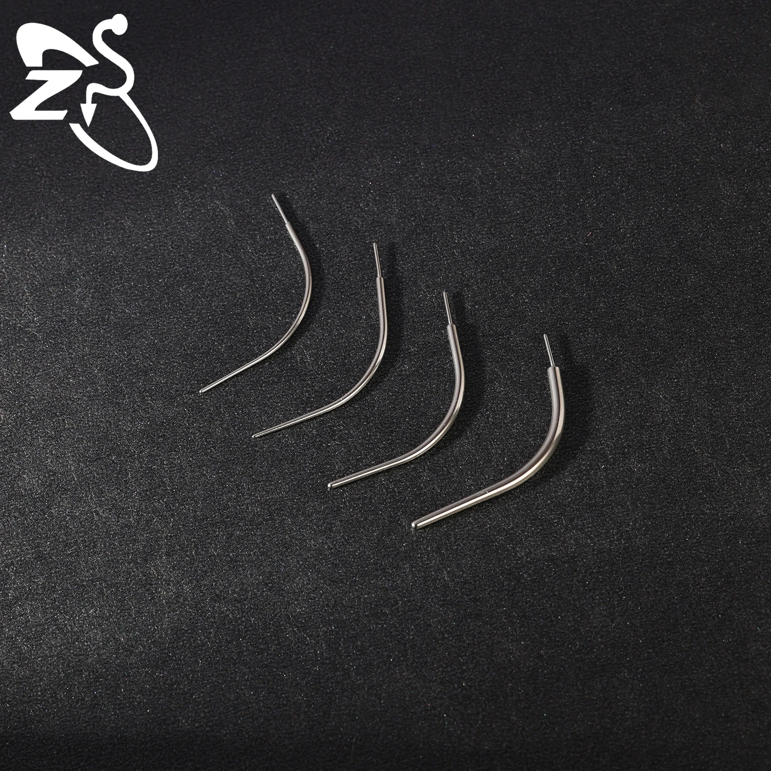 ZS 1 STÜCK Gerades, gebogenes Edelstahl-Kegelwerkzeug, gewindeloses Einsetzen, Schraub-Assistent-Set für Ohr-/Nasen-/Navel-Piercing-Werkzeuge – Detail 8