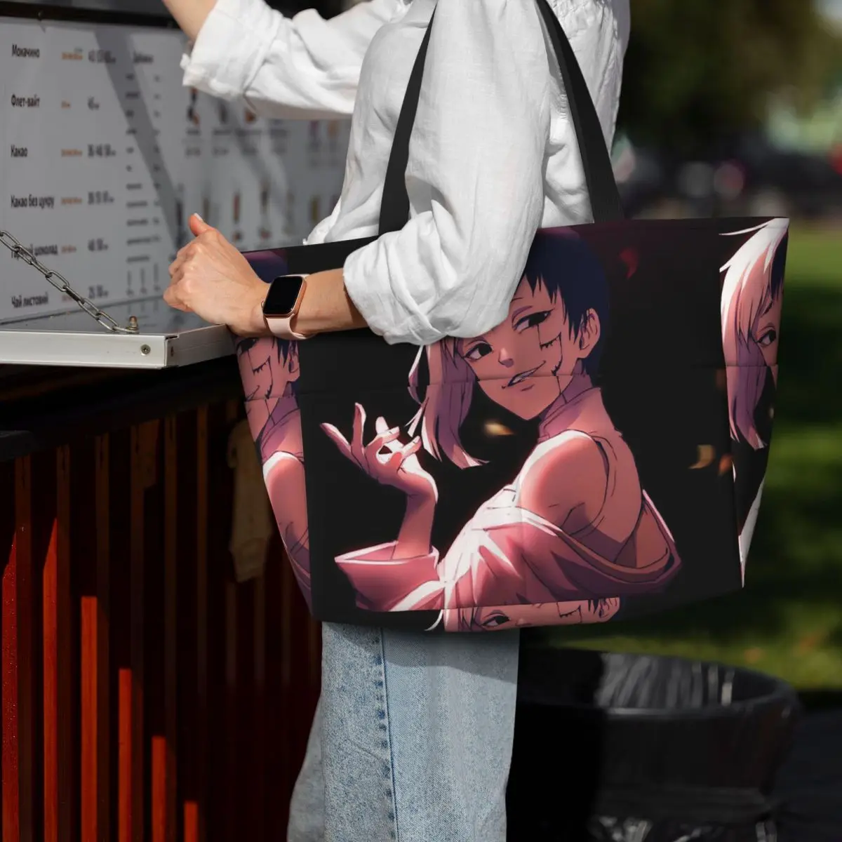 

Gen Asagiri Dr Stone Apan Anime (1) Beach Tote Bag Sport Gym Yoga Duffle Large Tote Bag Women Travel Bag Fitness bag