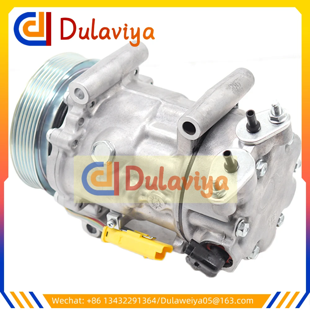 

New AC Compressor For Peugeot 207 208 2008 304 308 508 SD6C12 9659875780 9822826880 9651910980 9671216280 9678656080 6453QJ