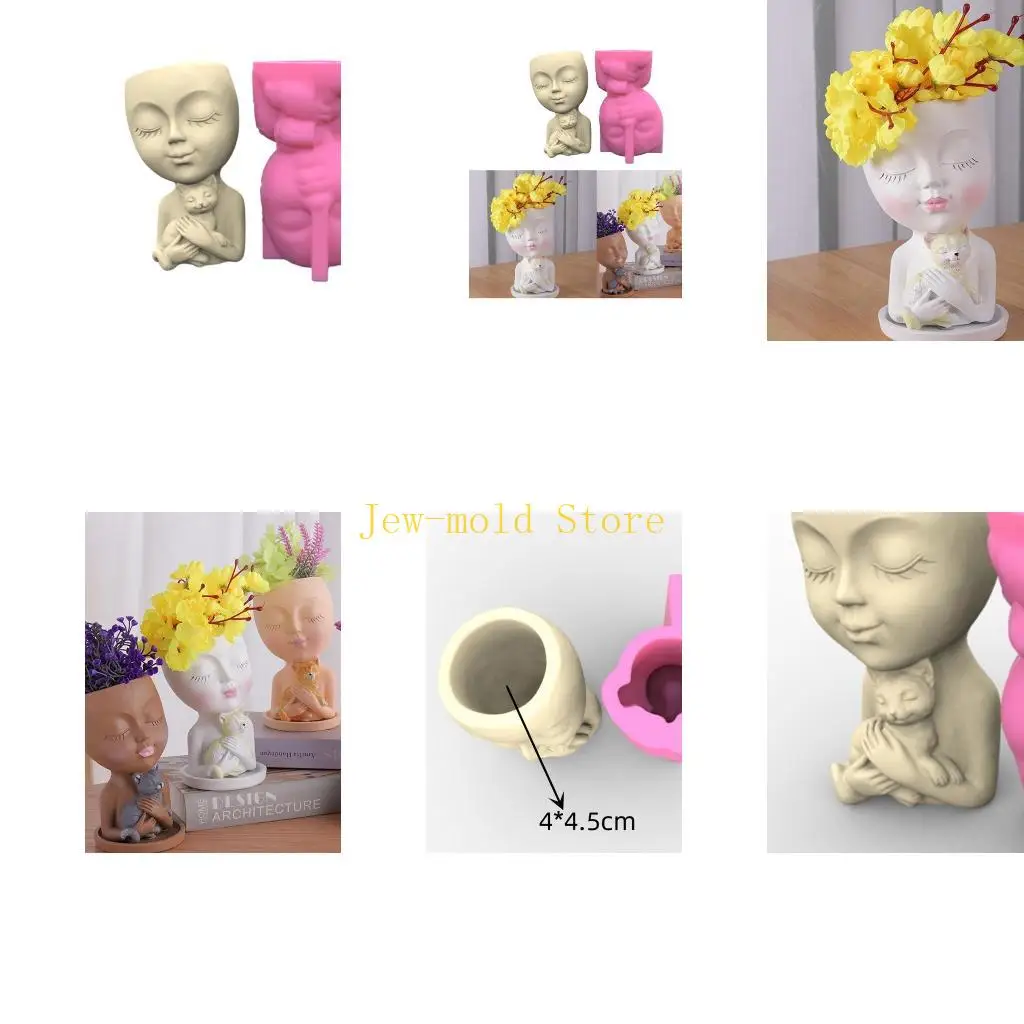 

C71B Цветочный горшок Силиконовая плесень