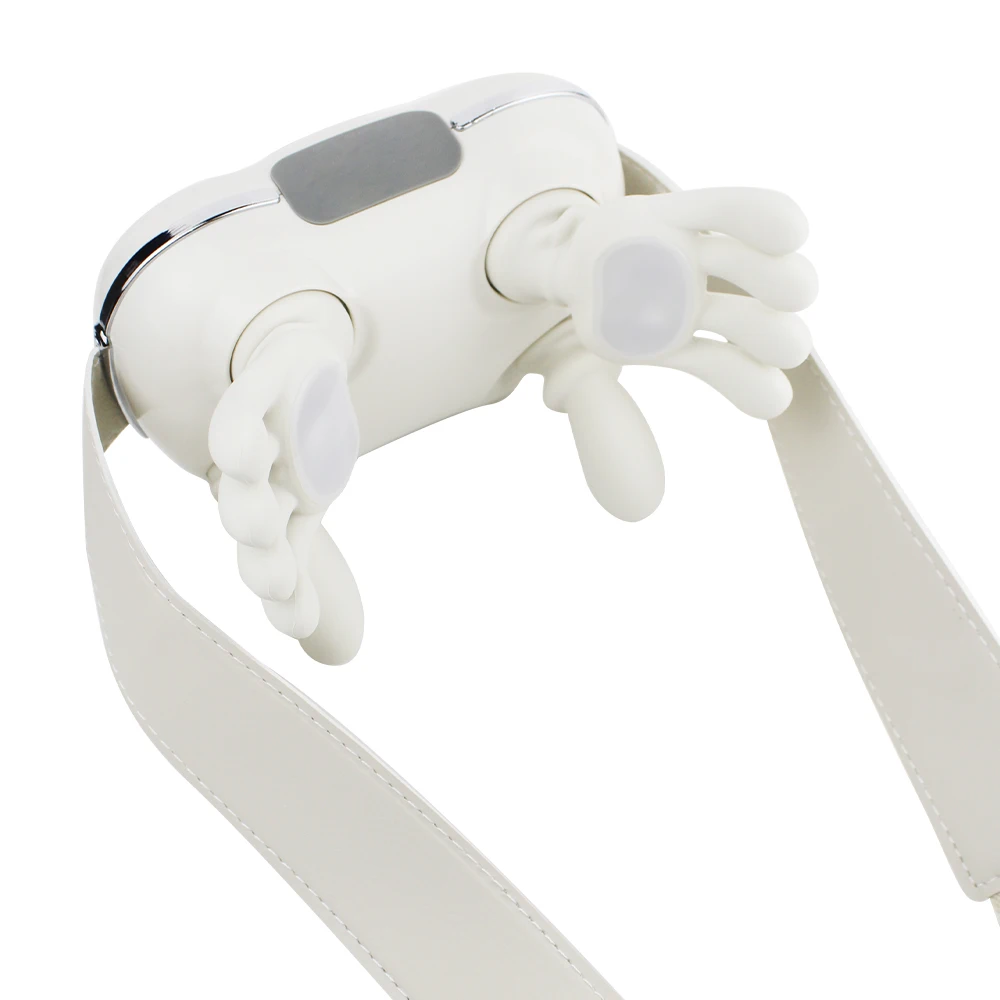 Customized color Type-C charging neck and shoulder massager Shiatsu simulated hand massage relaxation heating wireless remote