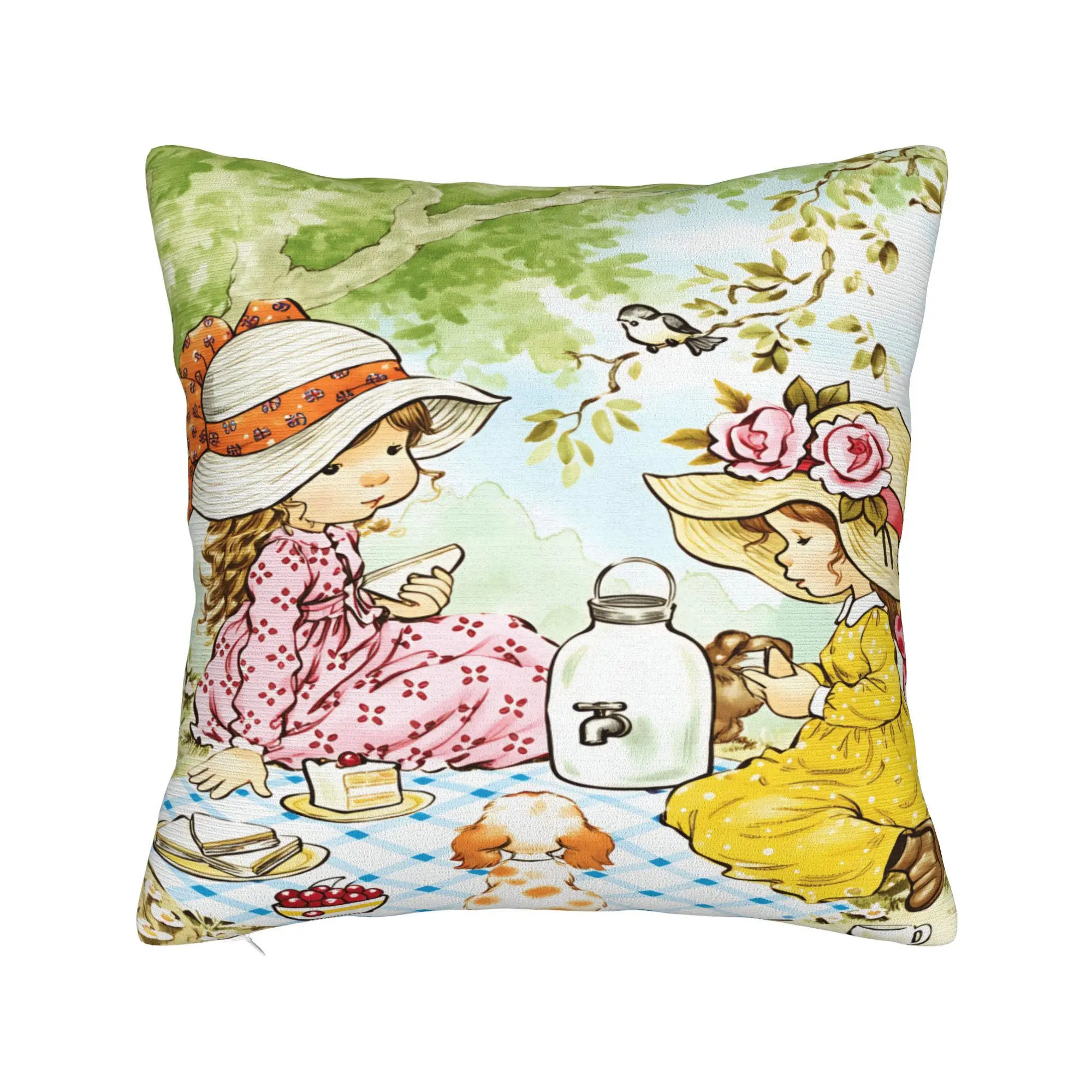 Pillow Cover Art Sarah Kay Swing Girl  Kawaii Pillow Case For Chair Sofa Home Decor Pillowcases