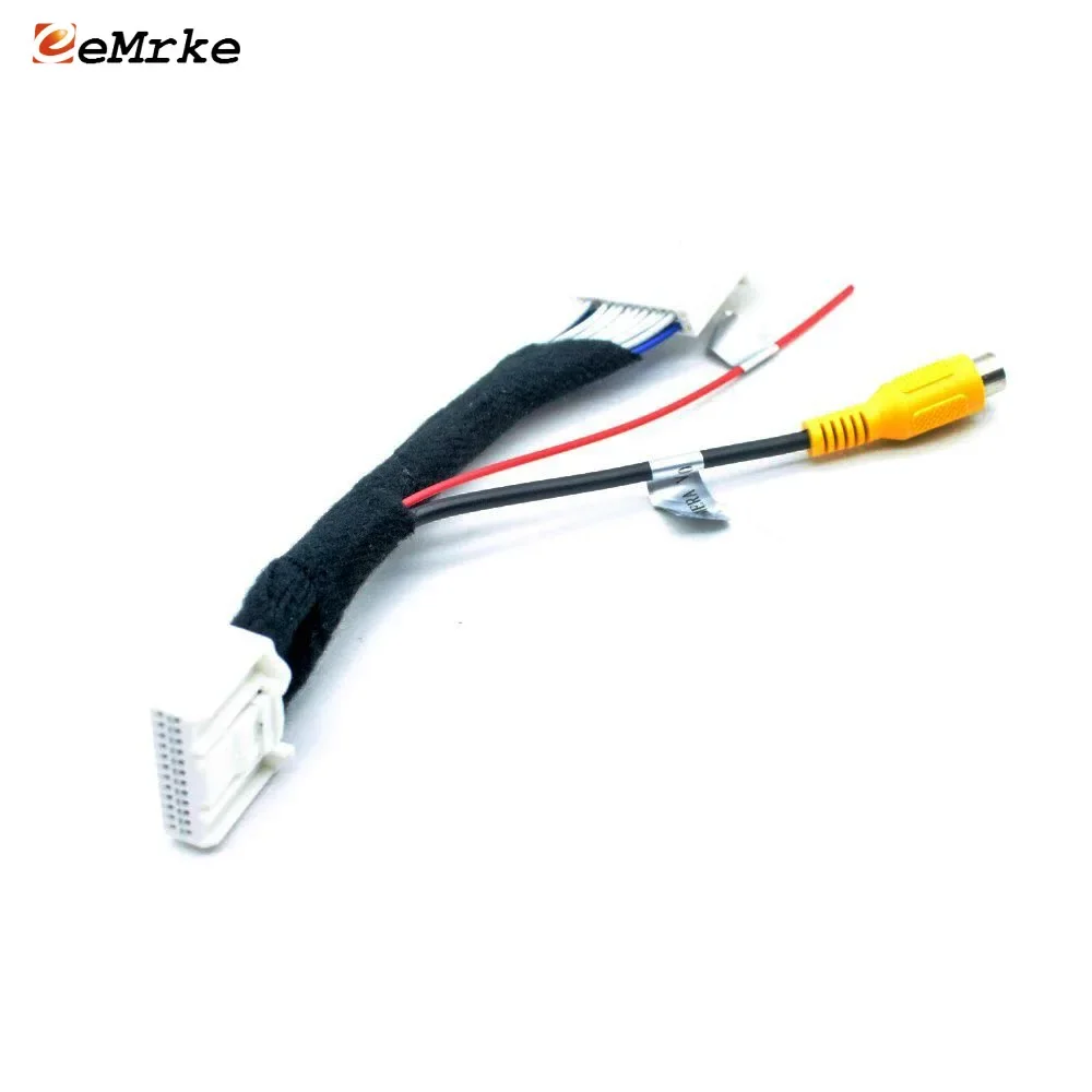 24 Pins Car Rearview Camera Adapter RCA Wire for Renault Dacia Upgrade Factory Screen Display Backup Camera NTSC Connector Cable