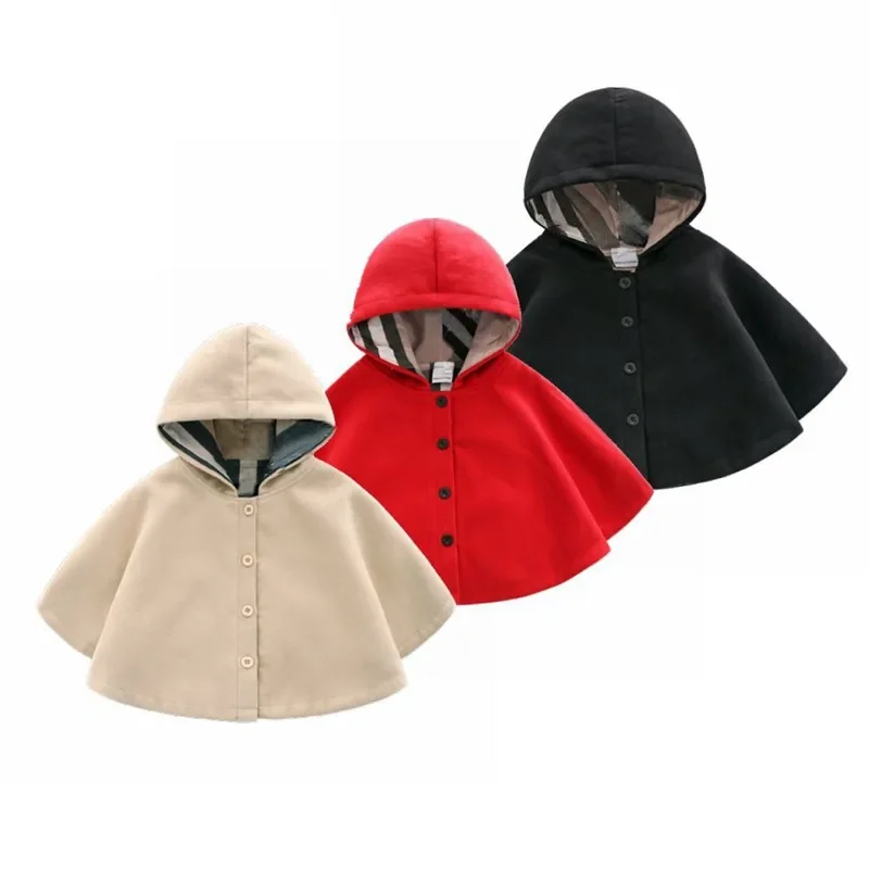 New Born Baby Girls Children's Winter Coats Jacket Clothes for 0-24 Months Winter  Long Sleeve Spring & Autumn Outwear Cloak