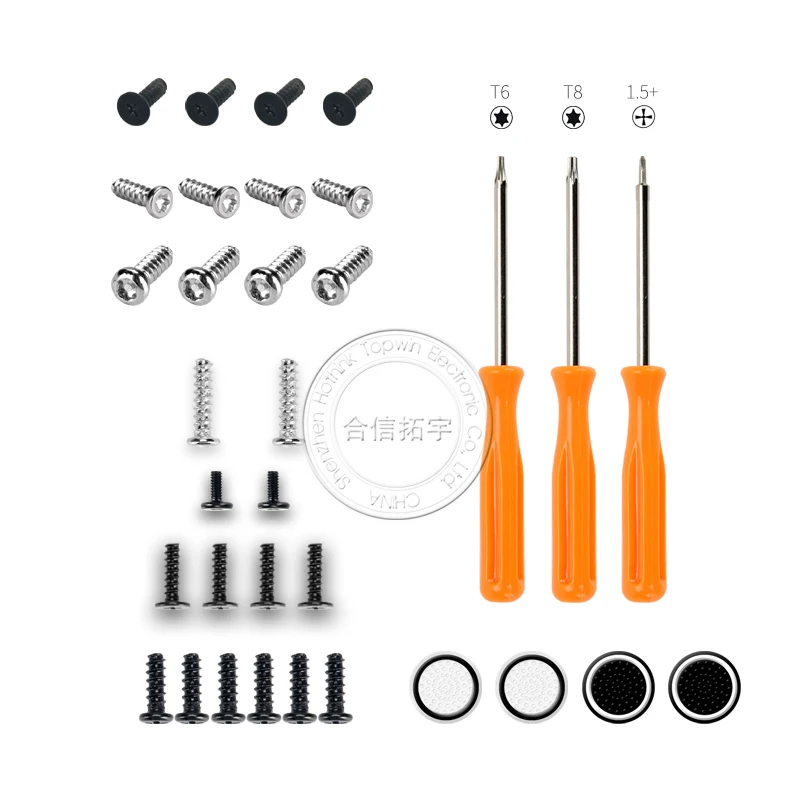 HOTHINK 1Set Replacement Screws T6 T8 Cross Screwdrivers for XBOX Series X S ONE PS4 PS5 Controller