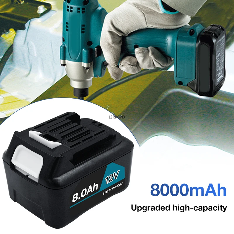 10.8V 12V Max 8000mAh Li-ion Power Tools Rechargeable Battery for Makita BL1040 BL1040B BL1050B BL1020B BL1041 BL1016 BL1021