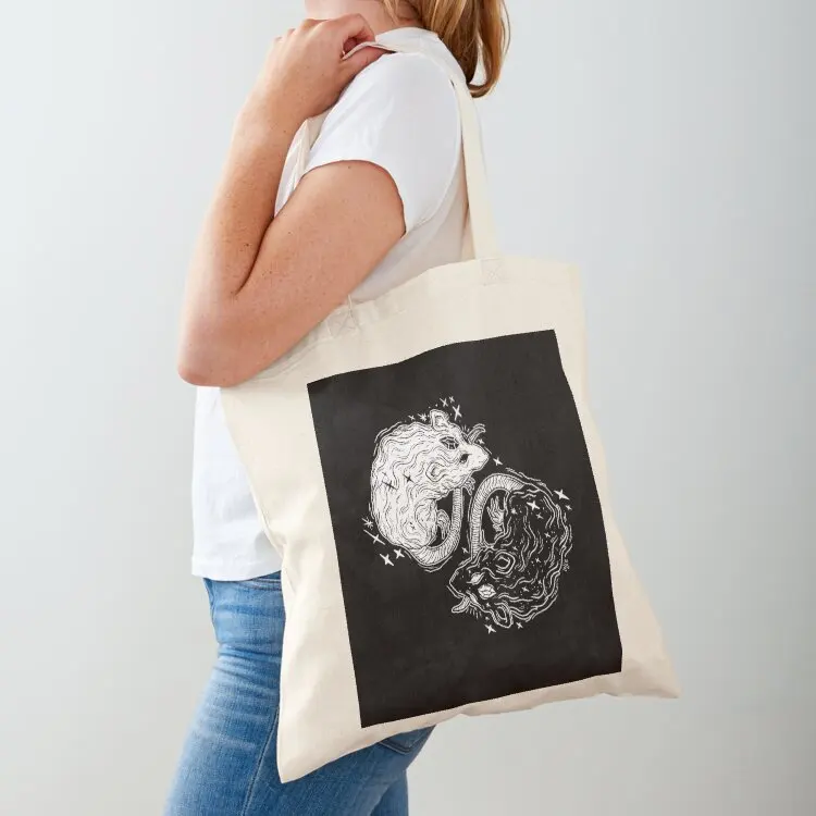 

Mystical Rats Tote Bag tote bags men custom fabric bag Portable shopping bag great