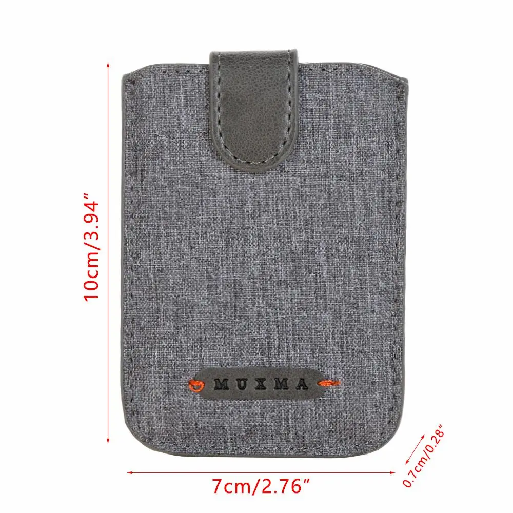 หนัง PU สากล 5 ดึงผ้าใบโทรศัพท์กระเป๋าสตางค์กระเป๋า RFID การปิดกั้นผู้ถือบัตรเครดิตกระเป๋าบัตรเครดิต