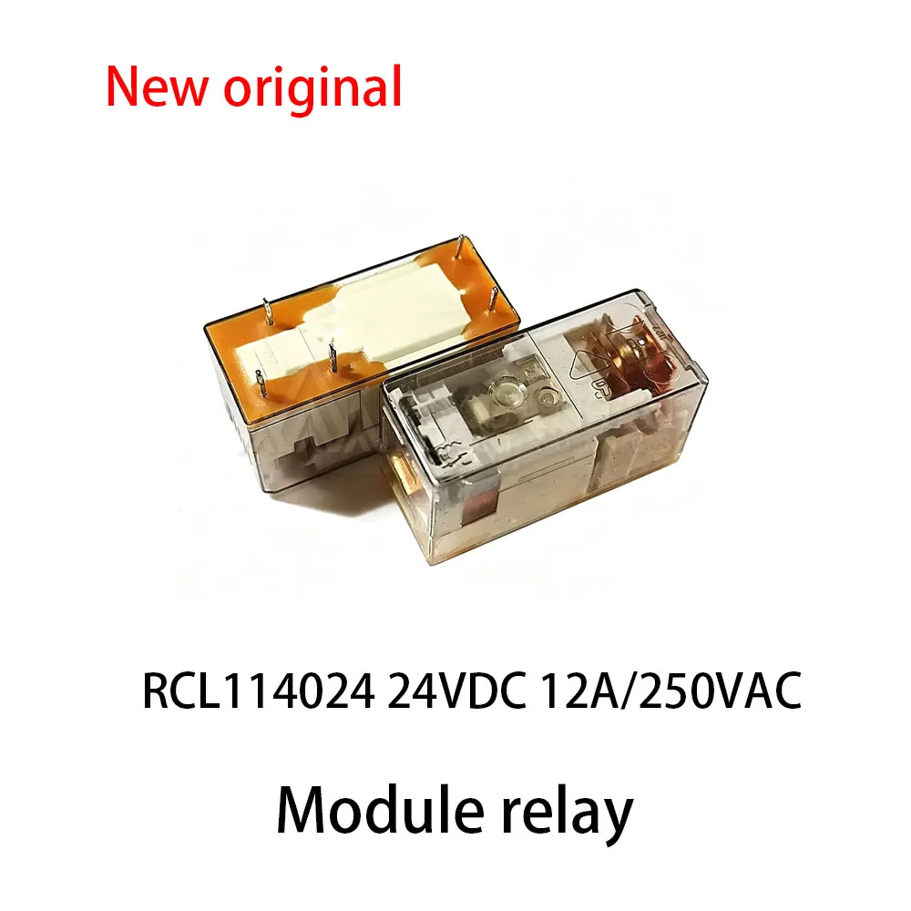 (10pcs) 100% New relay RCL114024 24VDC12A/250VAC 5-pin module relay