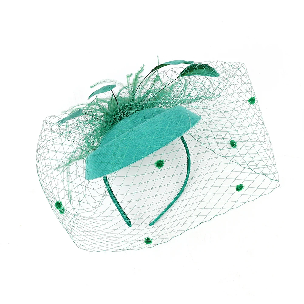 

Gauze Beret Hair Decoration Women Party Bridal Headdress Photo Prop Vintage Elegant Charming