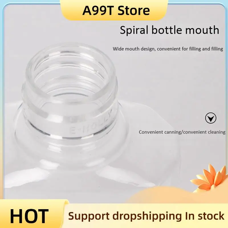

A99T 200 PCS 2 Oz 60 Ml Clear Refillable Flip Top PET Plastic Travel Bottle Container
