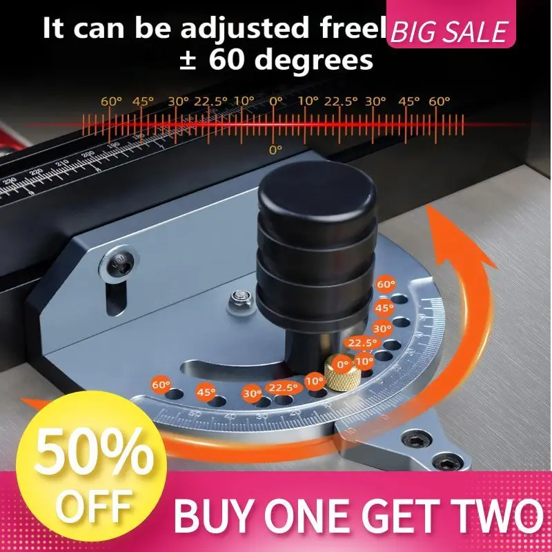 

Расширяемый торцовочный забор, настольная пила, торцовочный калибр, быстрое нулевое калибровка, шестигранный и открытый ключ для Т-образного паза 3/8x3/4 дюйма для деревообработки B