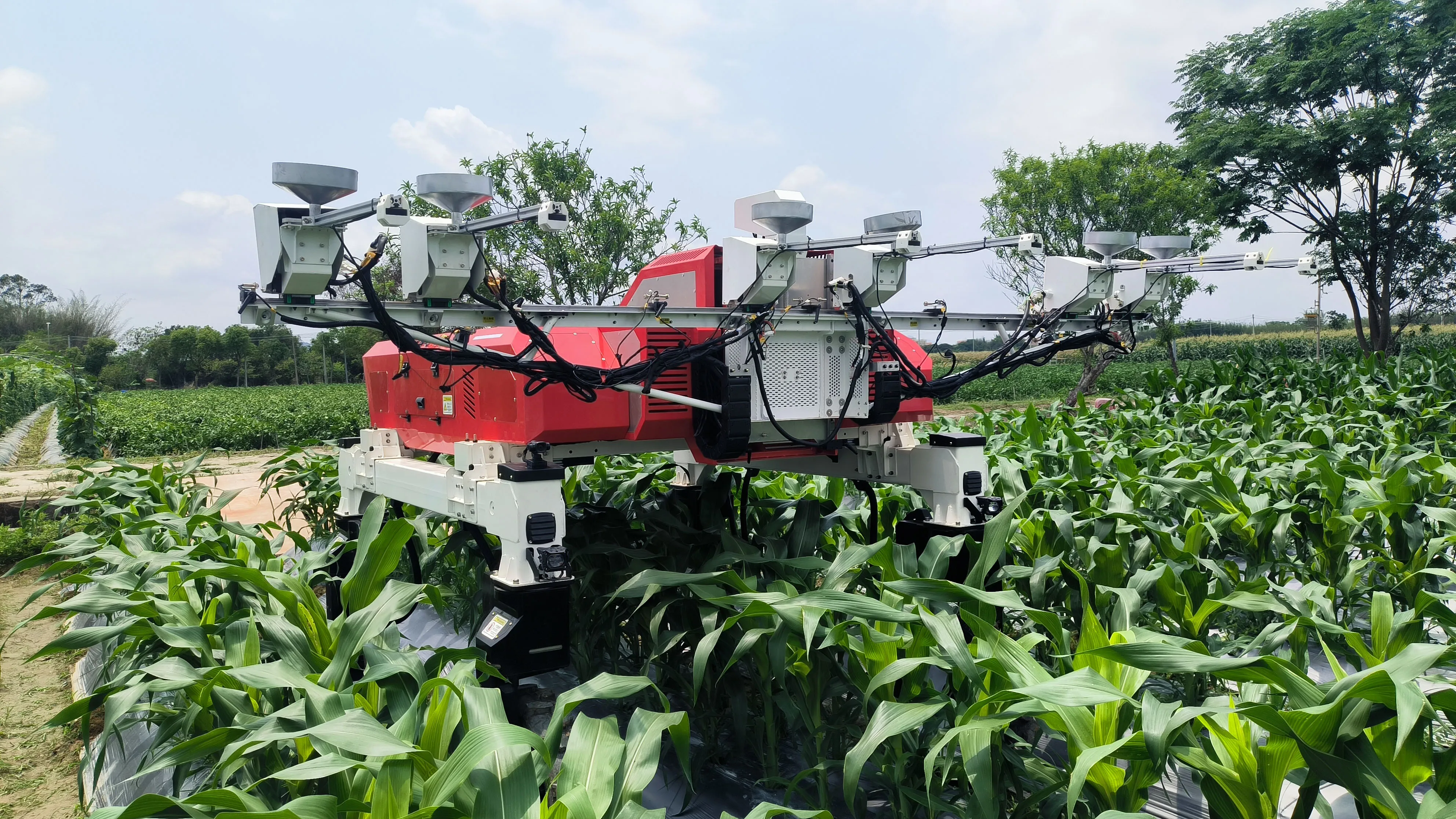Customizable Remote-Controlled Agricultural Sprayer Machine for Corn Farming - Pesticide Application Equipment