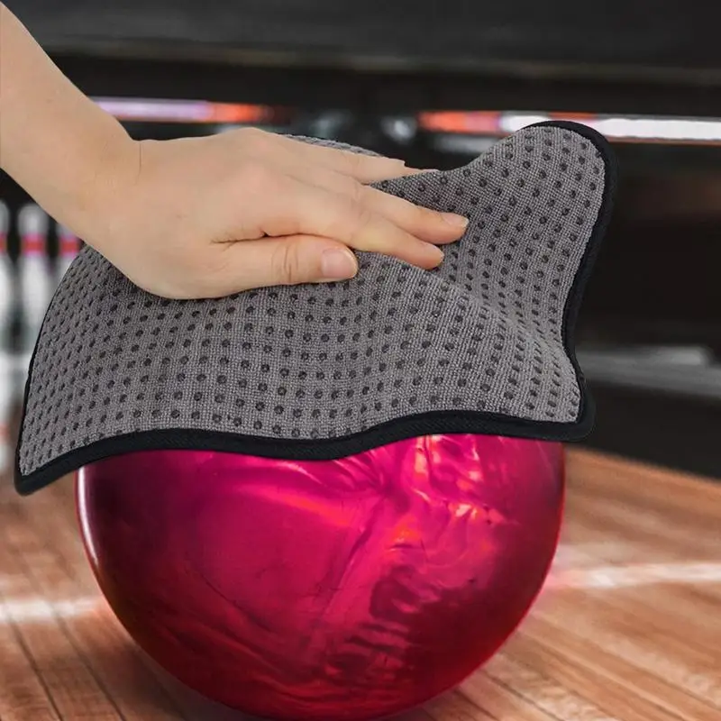 Microfiber Bowling Ball Towel Quality Bowling Ball Shammy Pad With Easy-Grip Dots Clean Bowling Ball From Dirt And Oil