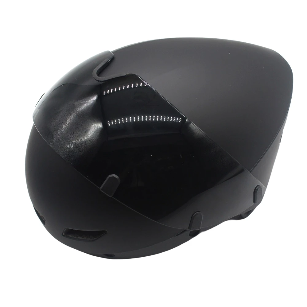 YUMAJ TT Bicycle Helmet Aerodynamic Triathlon-Specific Cycling Helmet with Panoramic Surround Magnetic Goggles YM-88
