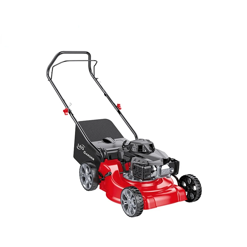 LEO LM40-E 4-Stroke Cordless lawnmowers mini Hand Push Rear gasoline lawn mower