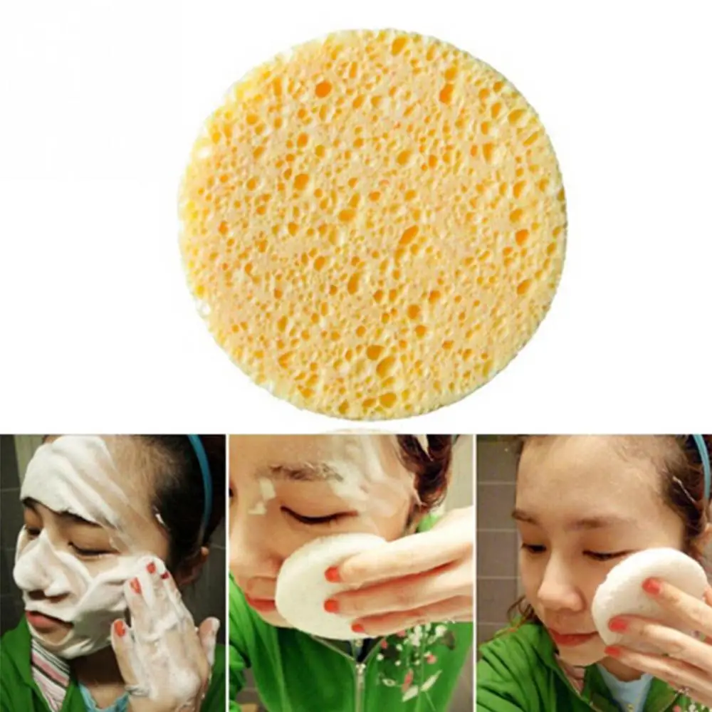 5PCs Accessories Tools Beauty Round Makeup Pads Cosmetic Puff Face Wash Cleansing Sponge
