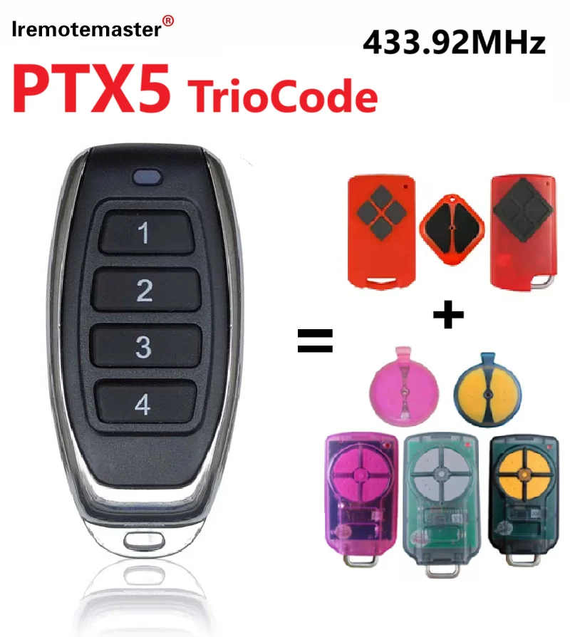 2025 NUOVO ATA PTX5 PTX-5 TrioCode GDO Porta Del Garage Telecomando Compatibile Con PTX-5 GDO 11v1/6v3/6v4/7v3/8v3/9v3