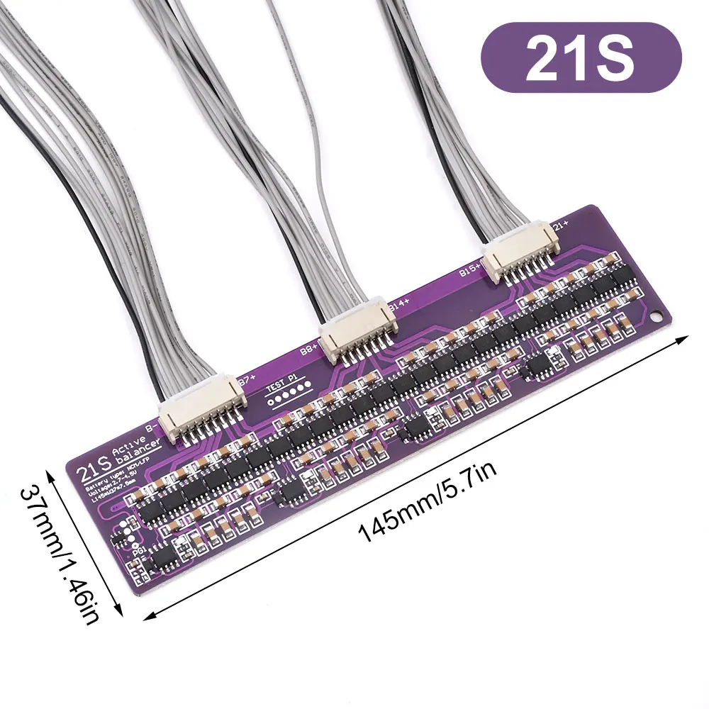 3S 4S 5S 6S 7S 8S 14S 17S 21S 1.5A Lithium Battery Charging Board Battery BMS PCB Protection Board  Balancer  Balance Capacitor