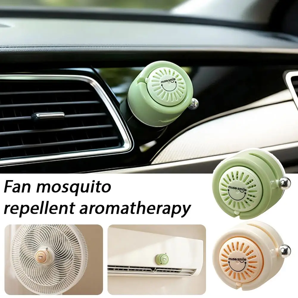 Fan Aromatherapy Diffuser Magnetic Lid Adjustable Scent Air Freshener for Home Standing Fan Air Conditioner Insect Repellent