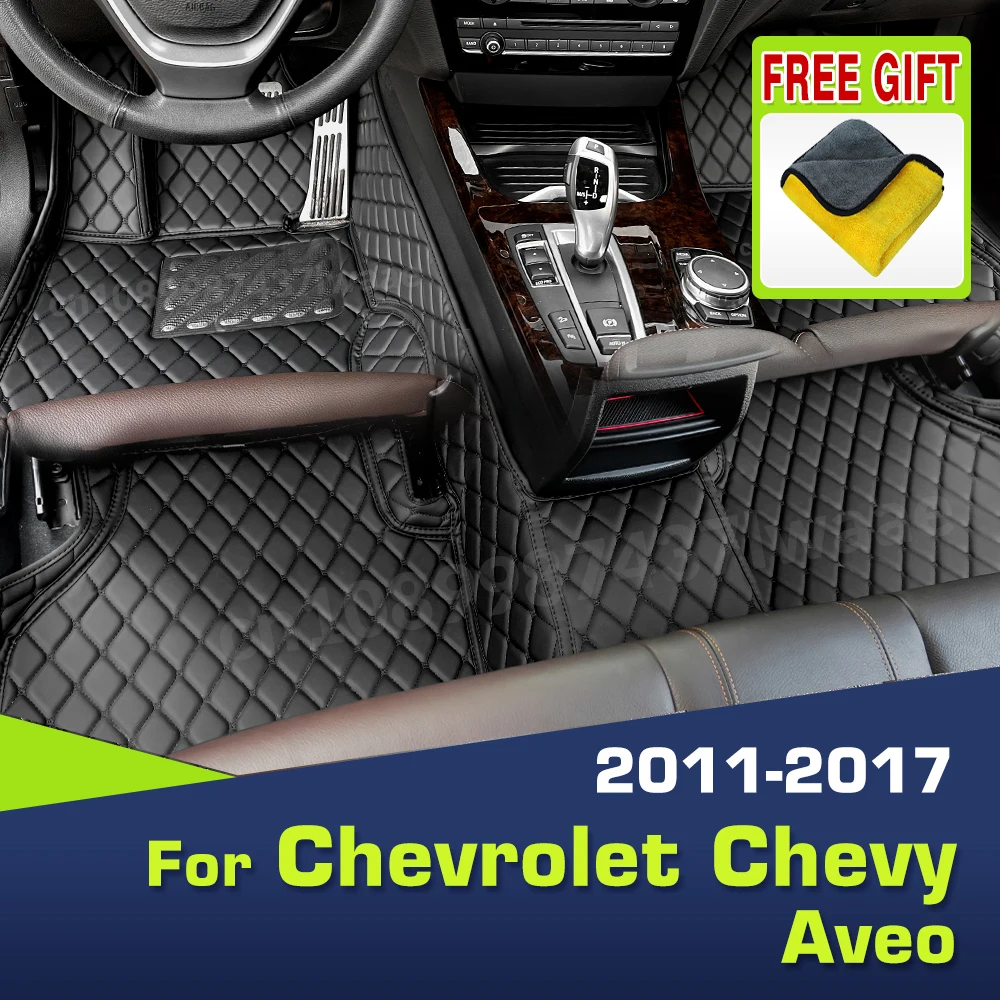 

Автомобильные коврики для Chevrolet Aveo 2011 2012 2013 2014 2015 2016 2017, пользовательские автомобильные подушечки для ног, ковер, аксессуары для интерьера