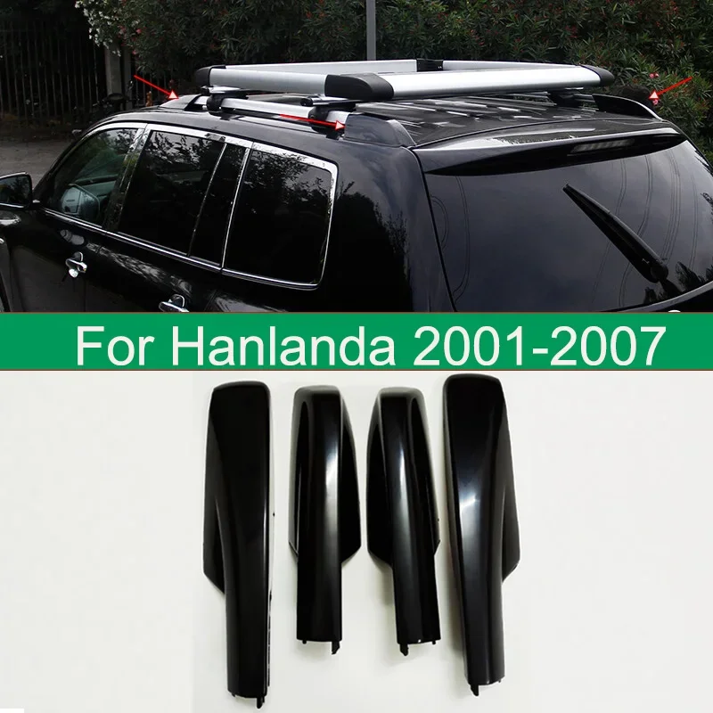

1 car set Roof Luggage Rack Cover Bar Rail End Shell For Toyota Highlander XU50 2001-2007 Roof Rack End Plasitc Cover Protection