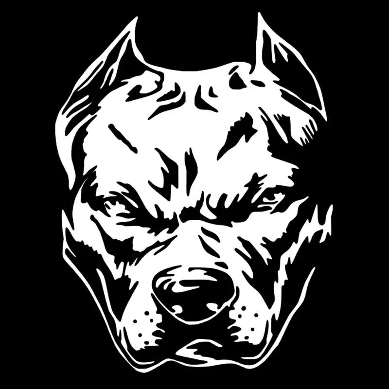 

CK21968 # Автомобильная наклейка с собакой Pitbull, водостойкая виниловая наклейка, наклейки Pegatinas Para Coche, автомобильные аксессуары