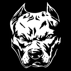CK21968# Pitbull Dog Car Sticker Waterproof Vinyl Decal Stickers Pegatinas Para Coche Car Accessories