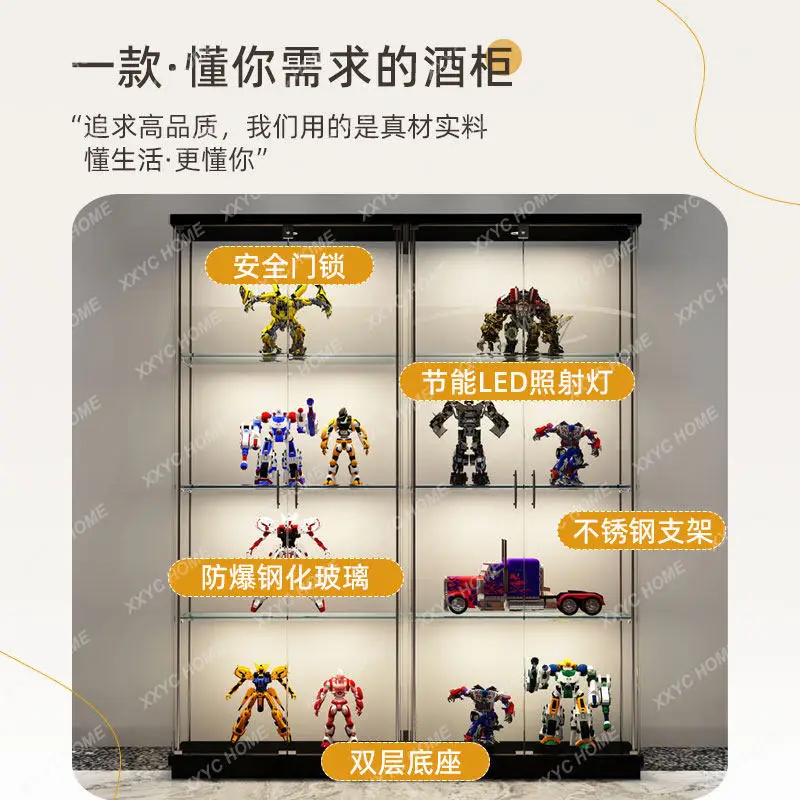 Living room against the wall Modern small wine cabinet model Figure cabinet Display cabinet