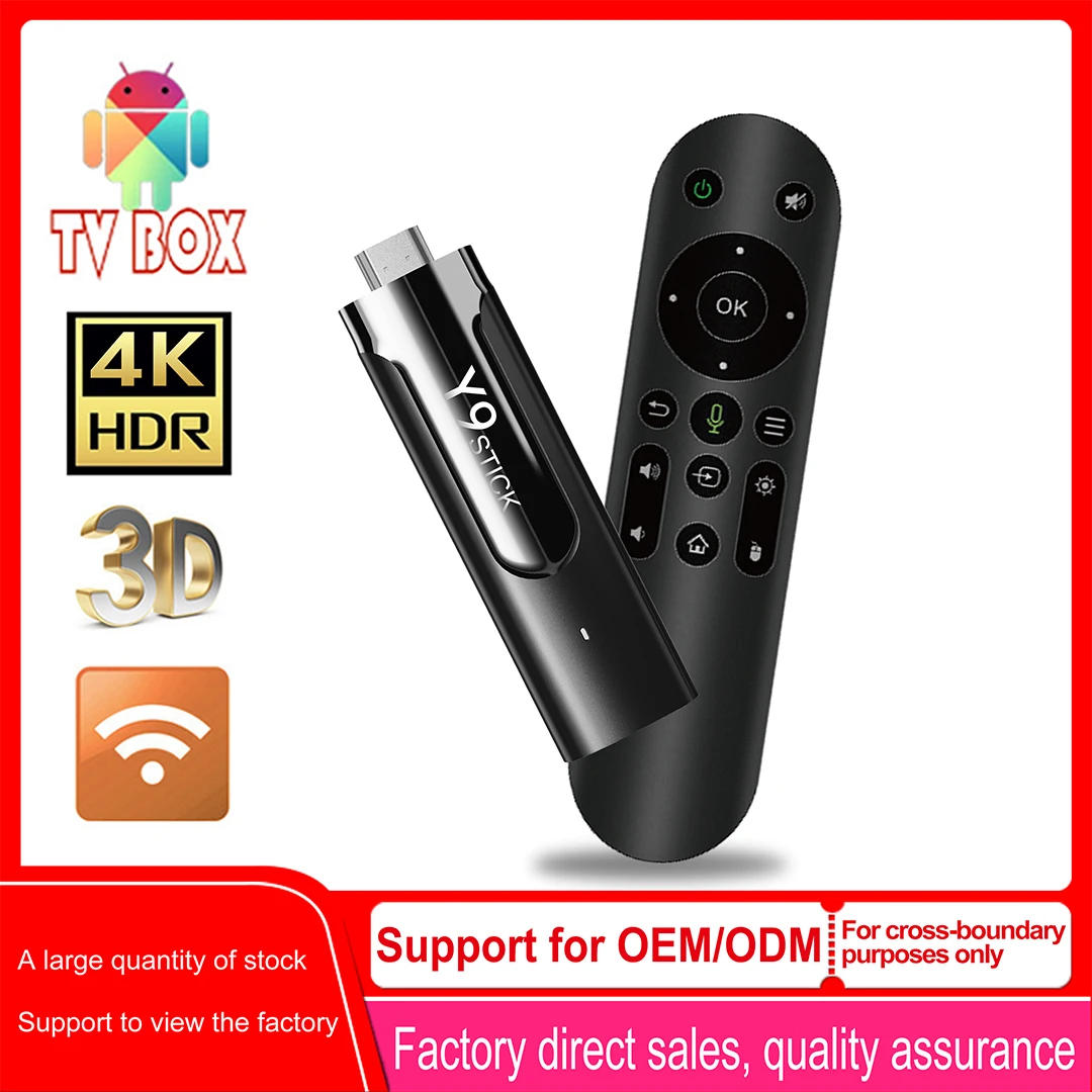 Amlogic S905Y4 Android 11 TV Stick TV Apps Dual Wifi Quad Core 4K 3D BT5.0 With Voice Assistant 2GB DDR4 Player Support 4K