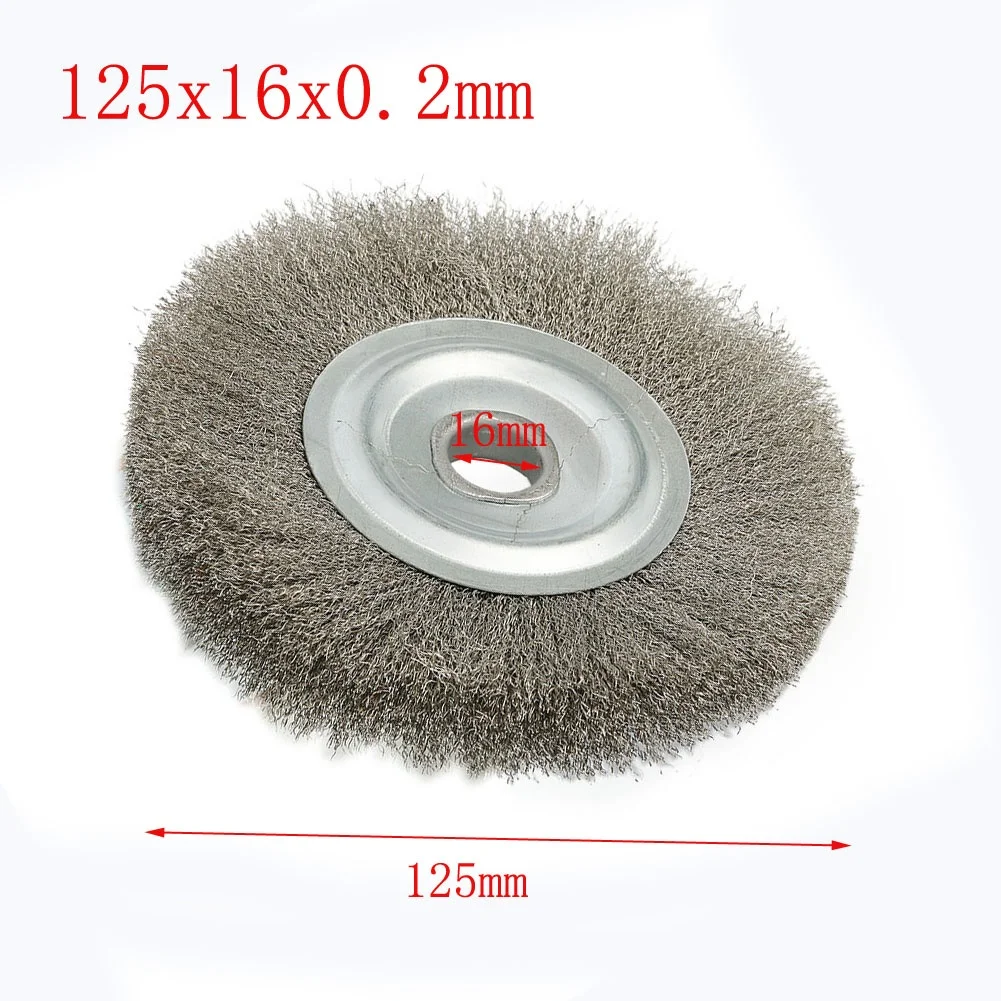 Crimped Stainless Steel Wire Wheel Brush for Angle Grinder Use in Preparation Carbon Removal and Edge Finishing