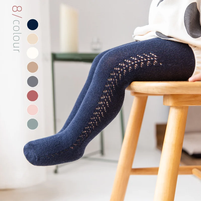 

Baby Girls Tights 2025 Spring Autumn Cotton Kids Girls Stockings Breathable Solid Cute Infant Spainish Style Princess Pantyhose