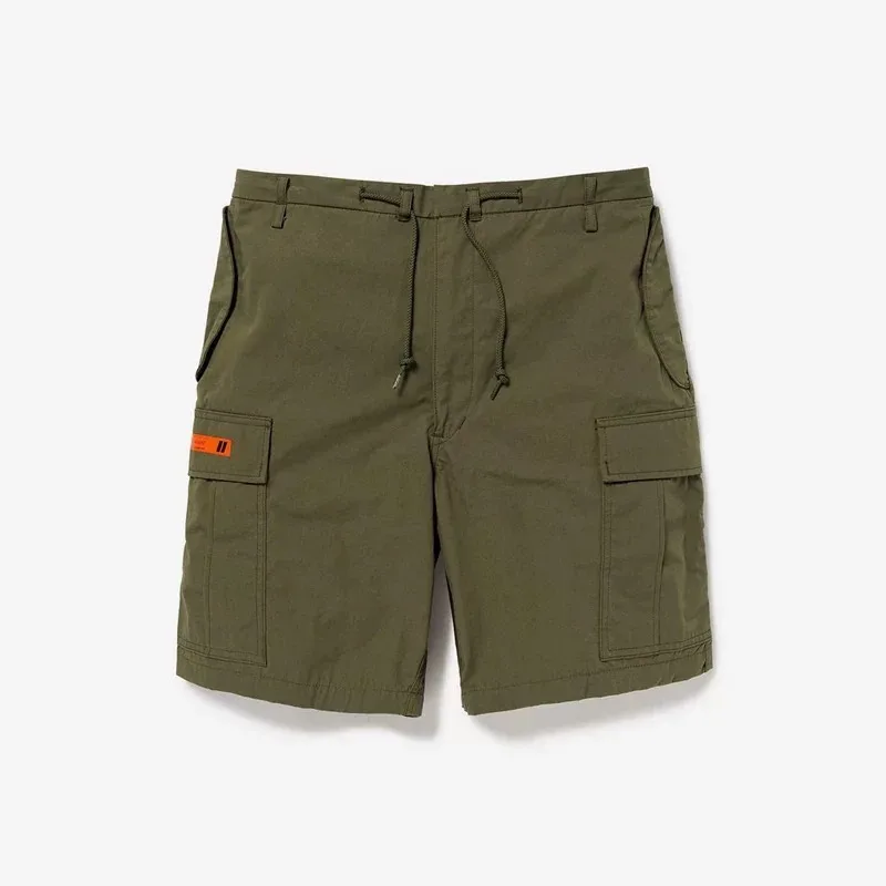 WTAPS 26SS Japanese Streetwear Men's Tactical Cargo Shorts Relaxed Fit Multi Pocket Army Green Workwear Vintage Summer Pants