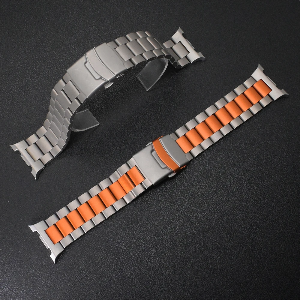 Luxuriöses Titanarmband für Samsung Galaxy Watch 8 Classic 46 mm, ersetztes Armband für Samsung Galaxy 8 44 mm 40 mm Herren-Business-Armband