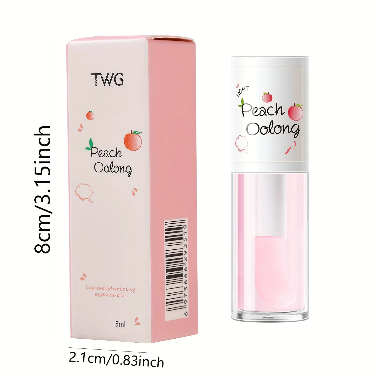 Honey Milk & Peach Oolong Lip Oil Lip Gloss - Hydrating, Non-Sticky, and Nourishing Lip Care with Shiny Glossy Finish for All Sk