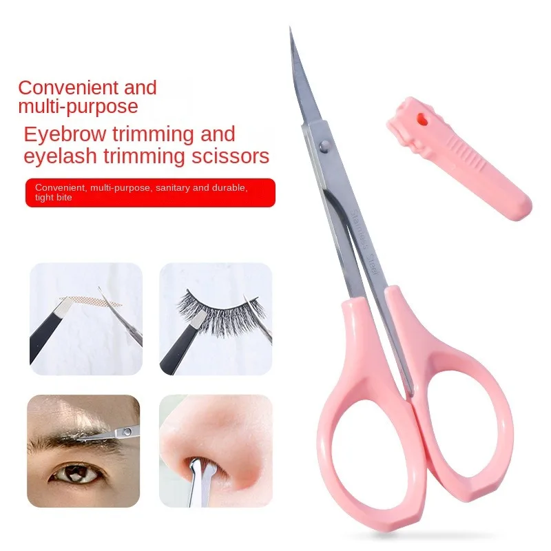 1pcs Nail Scissors Manicure Tool Stainless Steel Makeup Scissors Eyebrow Nose Eyelash Cuticle Trimming Scissors Beauty Tools