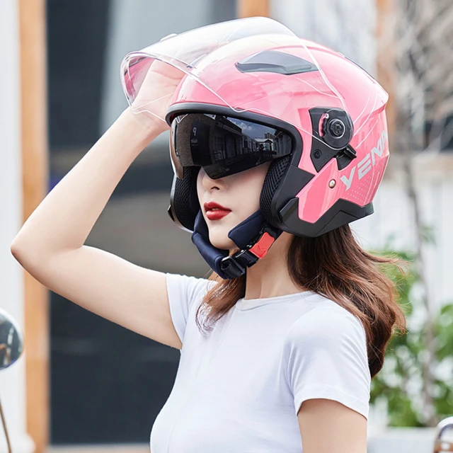 Yema Motorcycle Helmet Men Women All Season Half Helmet Winter Personality Motorbike Helmet Electric Vehicle Helmet AliExpress