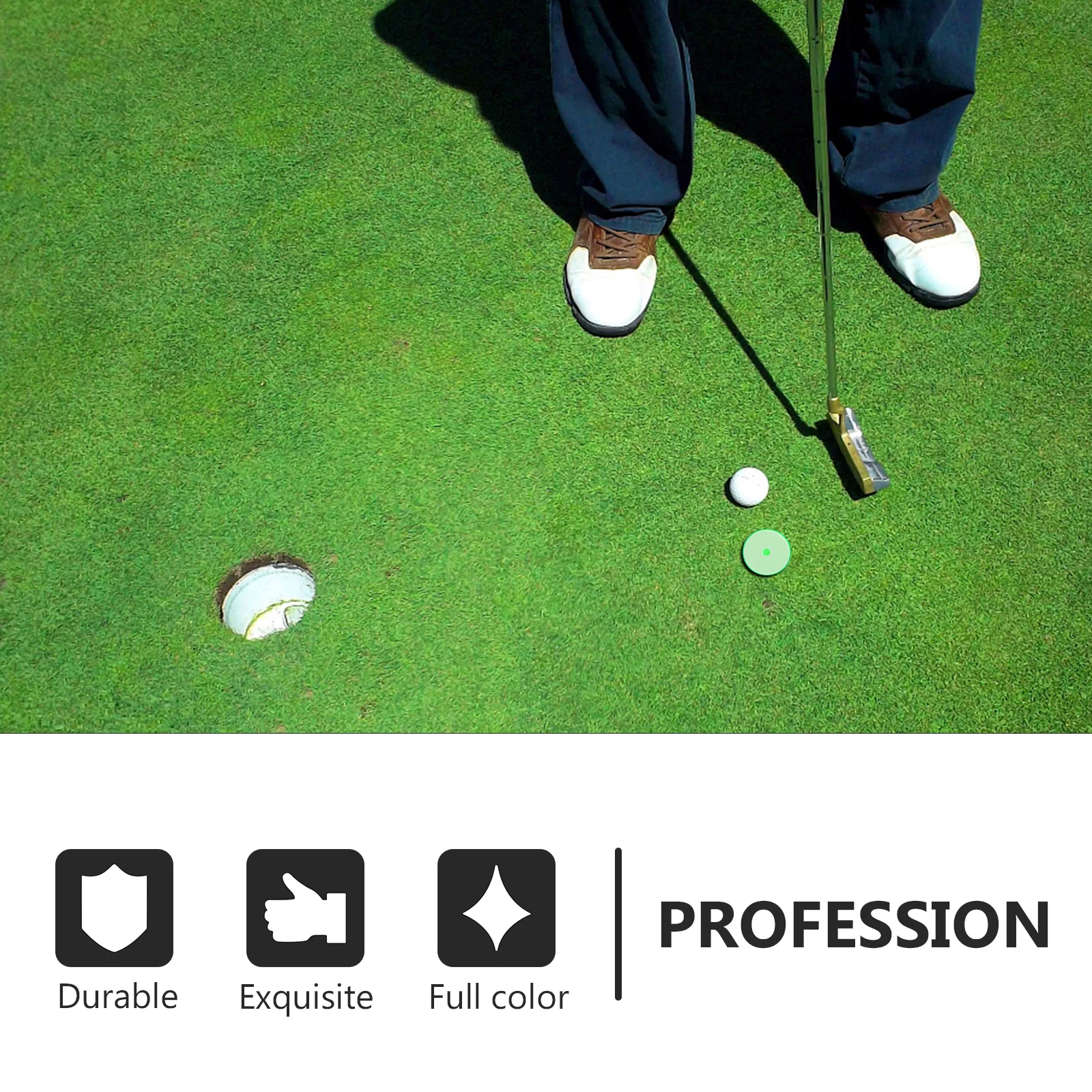 

100Pcs Golf Ball Markers Plastic Round High Durability Golf Positioning Markers Outdoor Accessories Alignment Tool